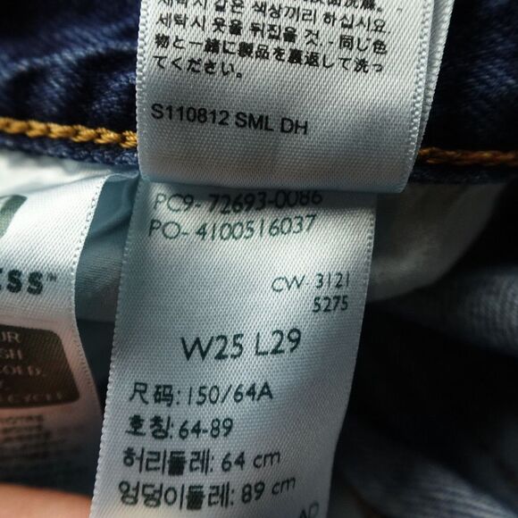 Levis Jeans Womens 25X29(26) Blue Denim Ribcage Straight Ankle Premium Casual - Picture 4 of 13